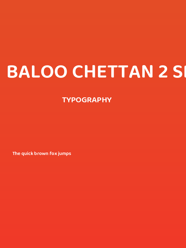 Baloo Chettan 2 SemiBold Poster