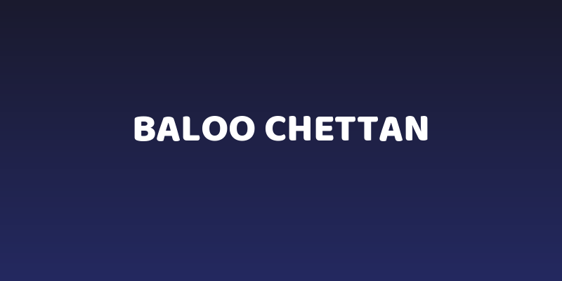 Baloo Chettan Social Header