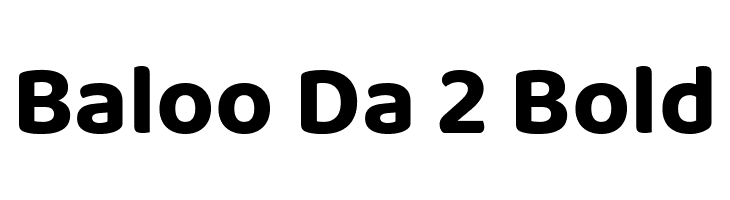 Baloo Da 2 Bold  नि: शुल्क फ़ॉन्ट्स डाउनलोड