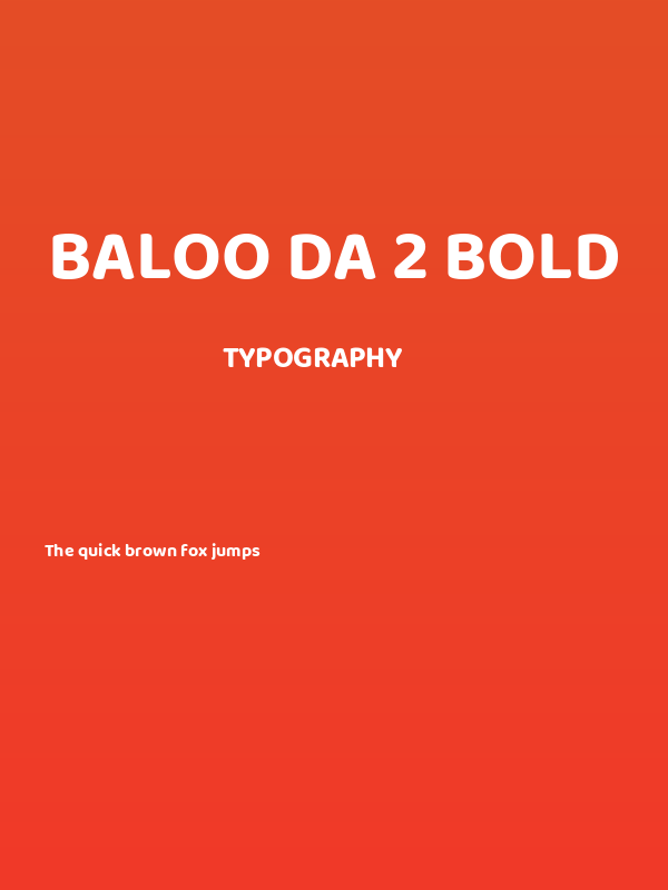 Baloo Da 2 Bold Poster