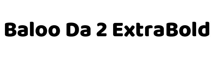 Baloo Da 2 ExtraBold  Descarca Fonturi Gratis