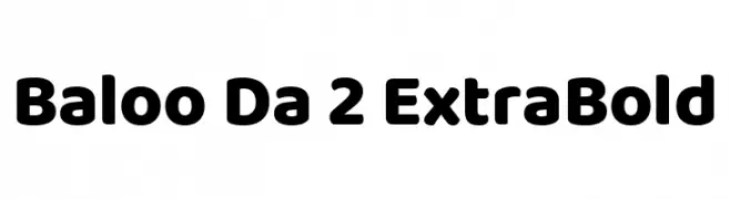Baloo Da 2 ExtraBold  Frei Schriftart Herunterladen
