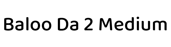 Baloo Da 2 Medium  フリーフォントのダウンロード