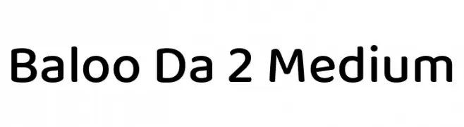 Baloo Da 2 Medium  Frei Schriftart Herunterladen