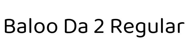 Baloo Da 2 Regular  font caratteri gratis