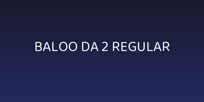 Baloo Da 2 Regular Social Header