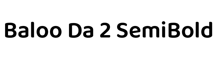 Baloo Da 2 SemiBold  لخطوط تنزيل