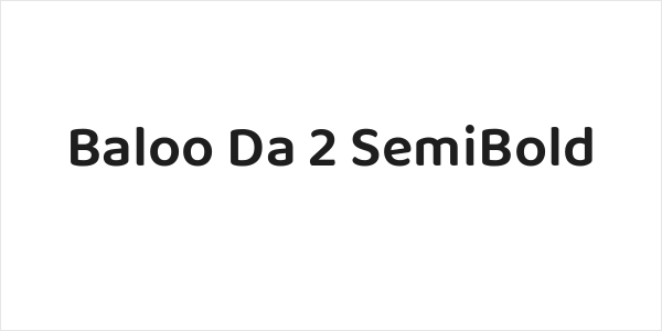 Baloo Da 2 SemiBold Logo
