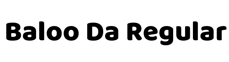 Baloo Da Regular Font