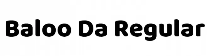 Baloo Da Regular  baixar fontes gratis