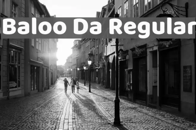 Baloo Da Regular Font examples