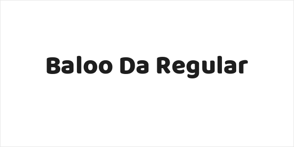 Baloo Da Regular Logo