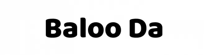 Baloo Da  Скачать бесплатные шрифты
