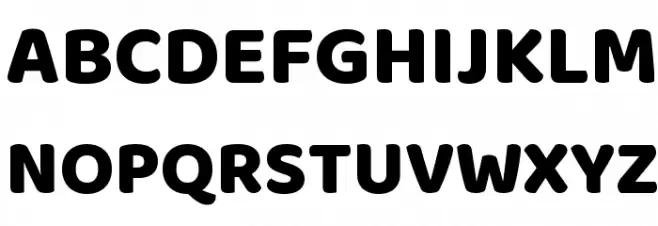 Baloo Da Schriftart Groß