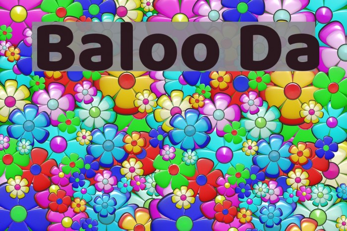 Baloo Da Font examples