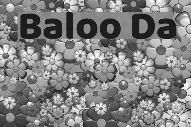 Baloo Da フォント examples