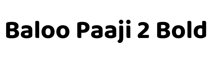 Baloo Paaji 2 Bold  नि: शुल्क फ़ॉन्ट्स डाउनलोड