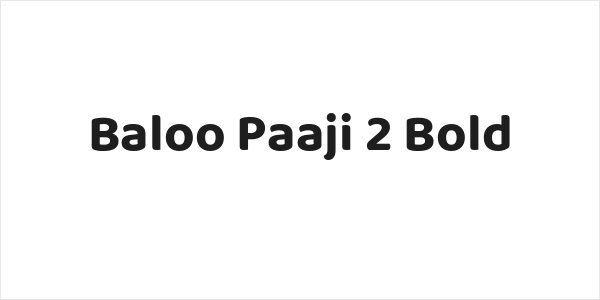 Baloo Paaji 2 Bold Logo