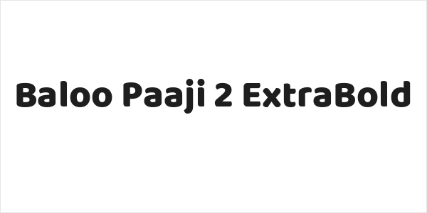 Baloo Paaji 2 ExtraBold Logo
