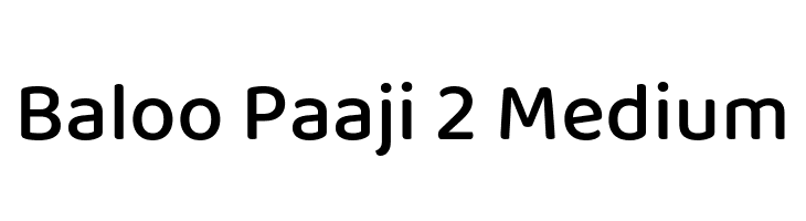 Baloo Paaji 2 Medium  les polices de caractères gratuit tlcharger