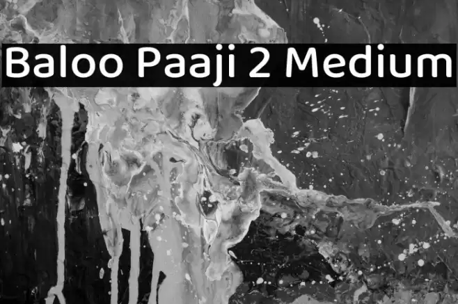 Baloo Paaji 2 Medium Font examples