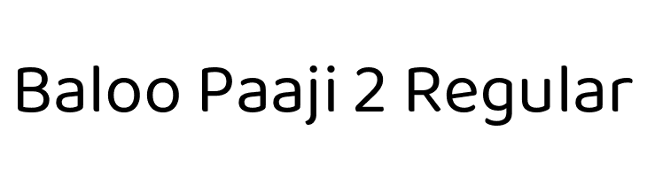 Baloo Paaji 2 Regular  नि: शुल्क फ़ॉन्ट्स डाउनलोड