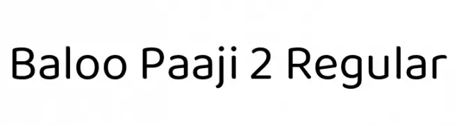Baloo Paaji 2 Regular  baixar fontes gratis