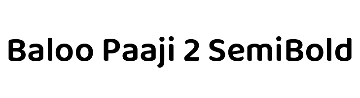 Baloo Paaji 2 SemiBold  Descarca Fonturi Gratis