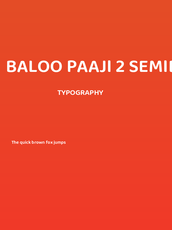 Baloo Paaji 2 SemiBold Poster