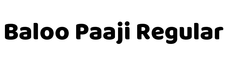 Baloo Paaji Regular Font