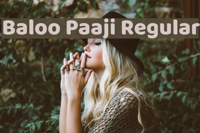 Baloo Paaji Regular Font examples