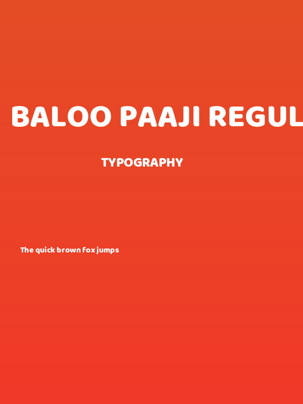 Baloo Paaji Regular Poster