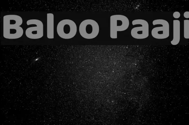 Baloo Paaji Example 1