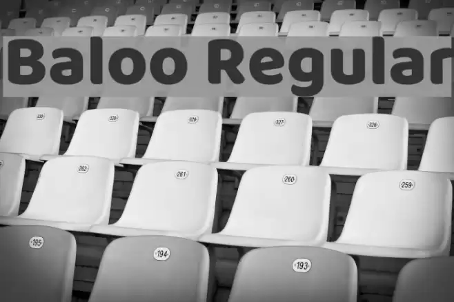 Baloo Regular Font examples