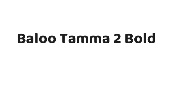 Baloo Tamma 2 Bold Logo