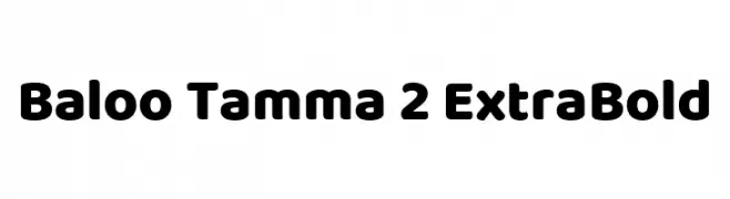 Baloo Tamma 2 ExtraBold  baixar fontes gratis
