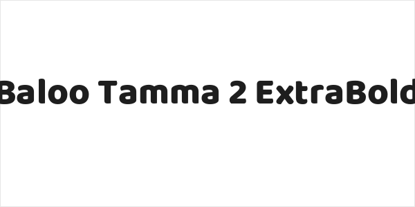 Baloo Tamma 2 ExtraBold Logo