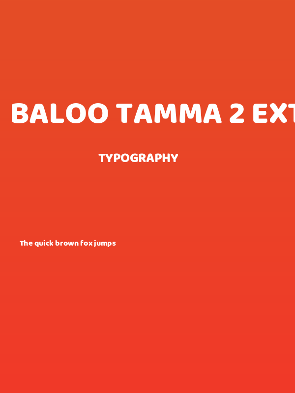 Baloo Tamma 2 ExtraBold Poster