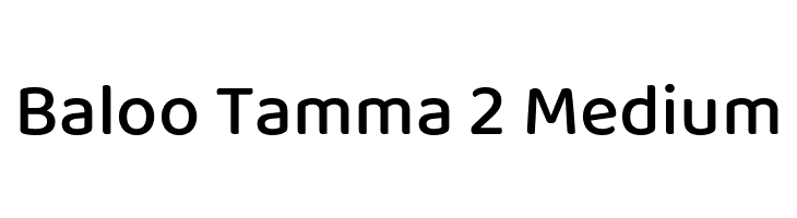 Baloo Tamma 2 Medium  Frei Schriftart Herunterladen