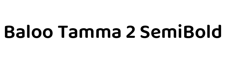 Baloo Tamma 2 SemiBold  Скачать бесплатные шрифты