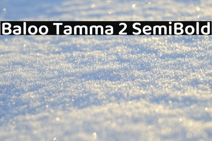 Baloo Tamma 2 SemiBold Font examples