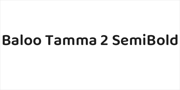 Baloo Tamma 2 SemiBold Logo