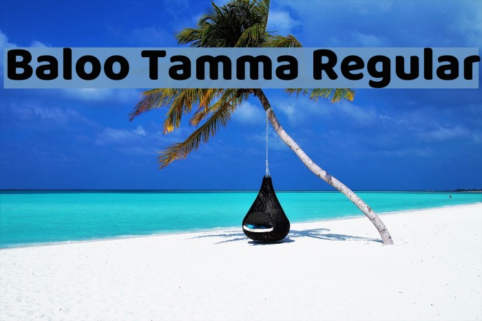 Baloo Tamma Regular Font examples