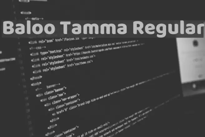 Baloo Tamma Regular Font examples