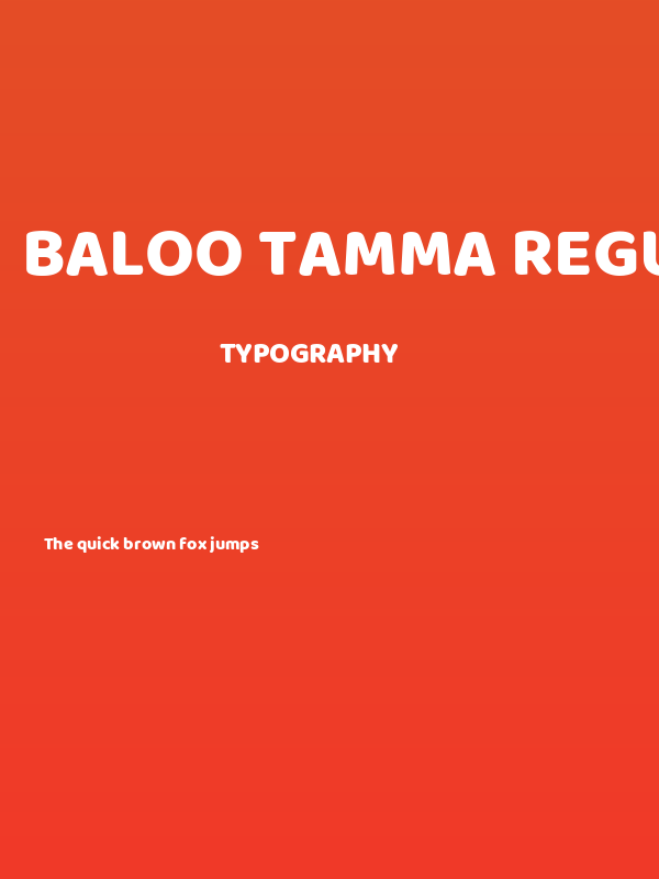Baloo Tamma Regular Poster