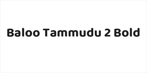 Baloo Tammudu 2 Bold Logo