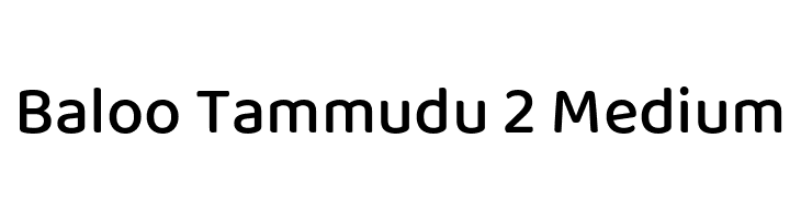 Baloo Tammudu 2 Medium  Frei Schriftart Herunterladen