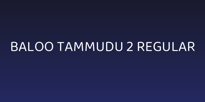 Baloo Tammudu 2 Regular Social Header