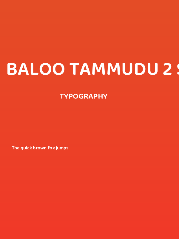 Baloo Tammudu 2 SemiBold Poster