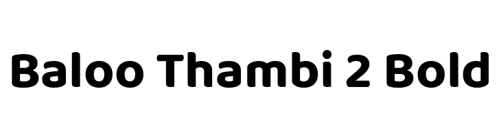Baloo Thambi 2 Bold  Скачать бесплатные шрифты